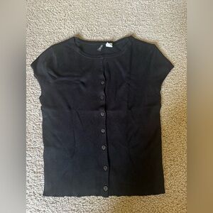 H&M Black Divided Top